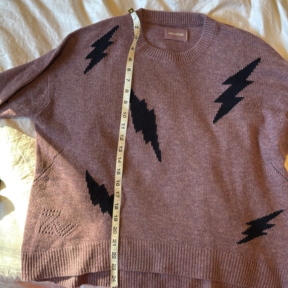 ZADIG & VOLTAIRE Markus flashlights purple and navy small NWOT - Picture 8 of 9